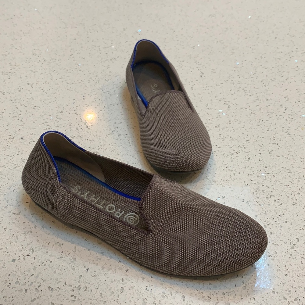 Rothy’s The Loafer in Mink. Size 8